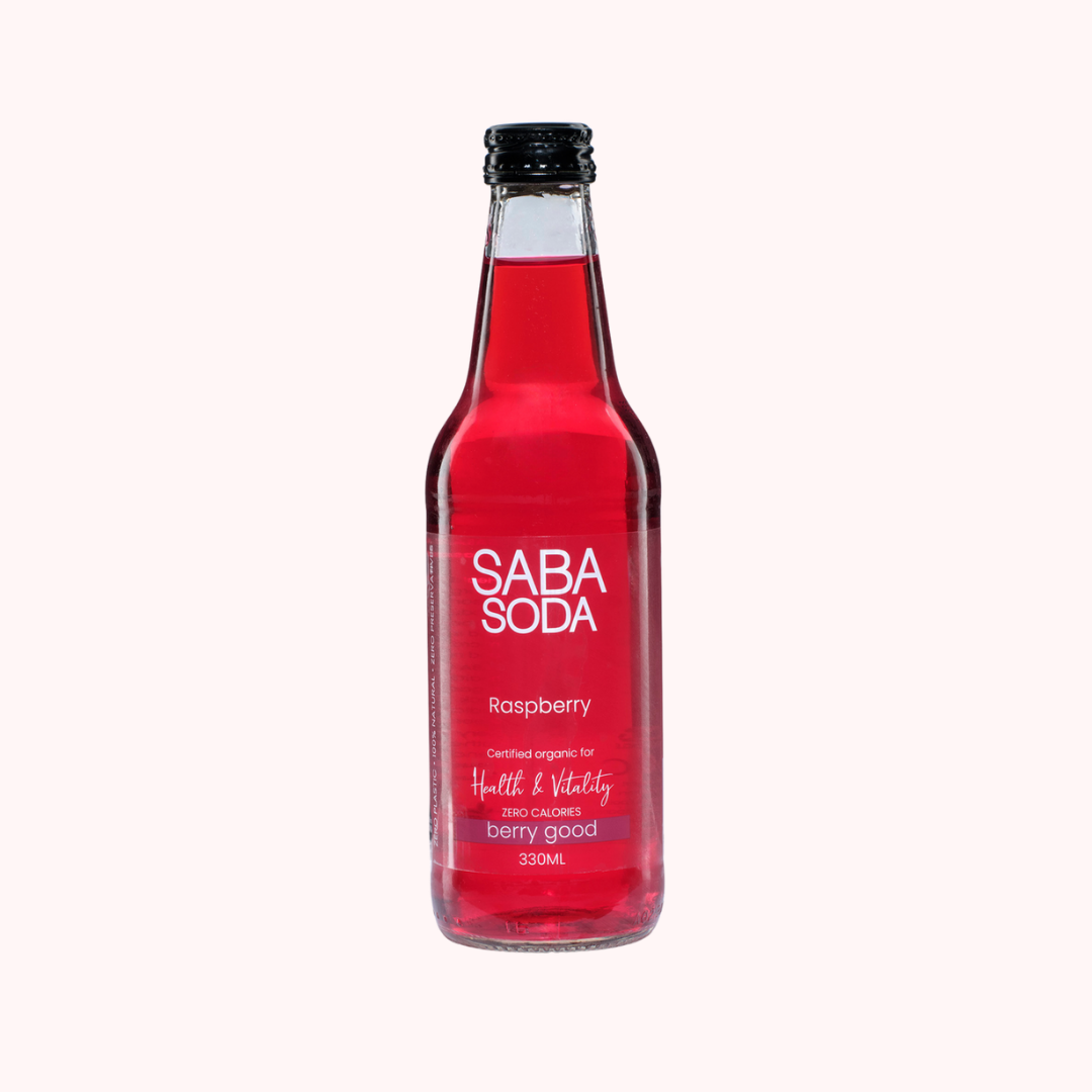 Saba Premium Beverages - Organic Soft Drink Raspberry Soda