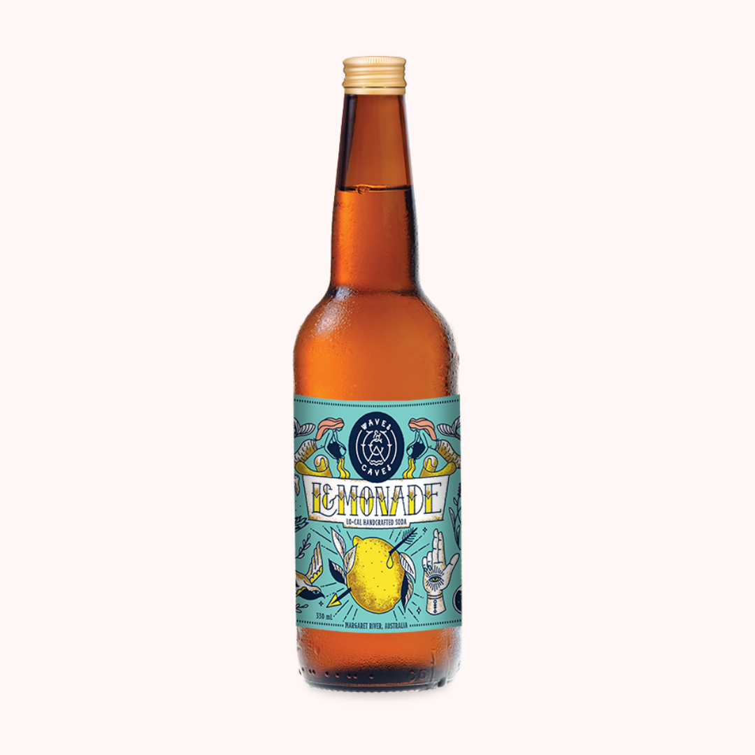 Waves & Caves - Carbonate Soft Drink - Lemonade
