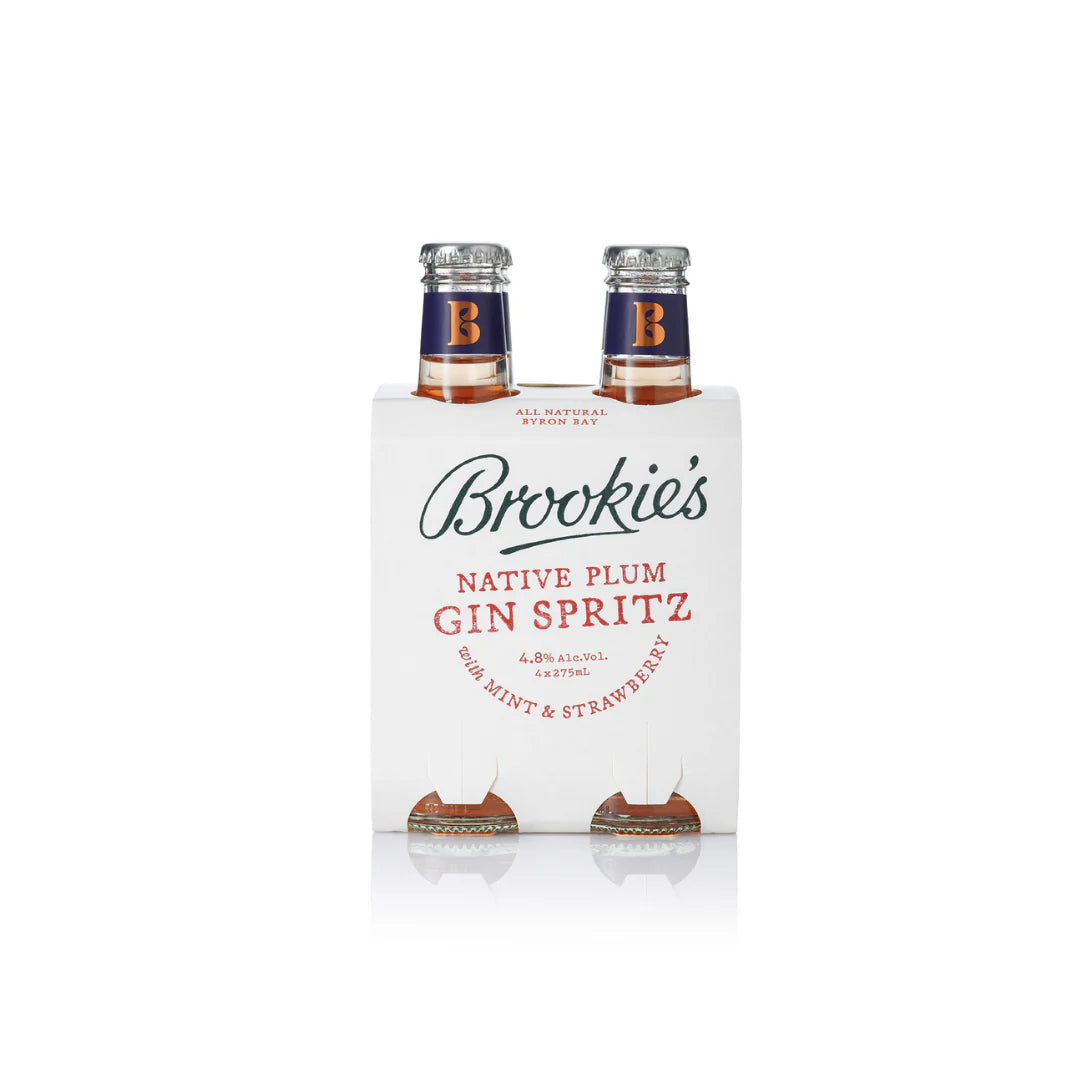 Brookie's Byron Dry - Native Plum Gin Spritz with Mint & Strawberry RTD - REH Liquids