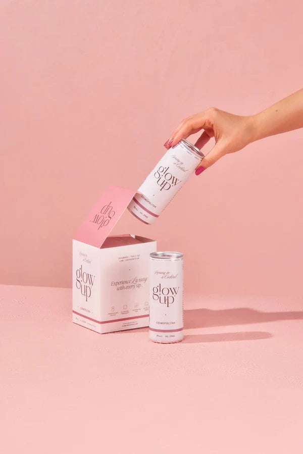 Glow Up Beverage - Cosmopolitan Canned Cocktail - REH Liquids