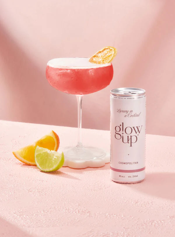 Glow Up Beverage - Cosmopolitan Canned Cocktail - REH Liquids