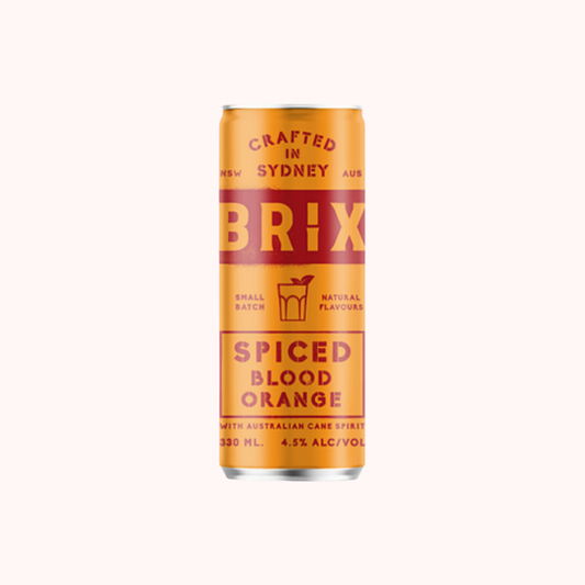 Brix Distillers - Rum & Spiced Blood Orange Sparkling Cocktail RTD
