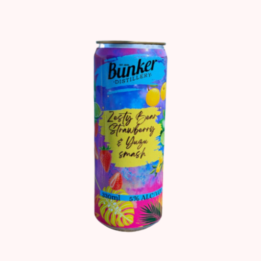 Bunker Distillery - Zesty Bear Gin Strawberry Yuzu RTD