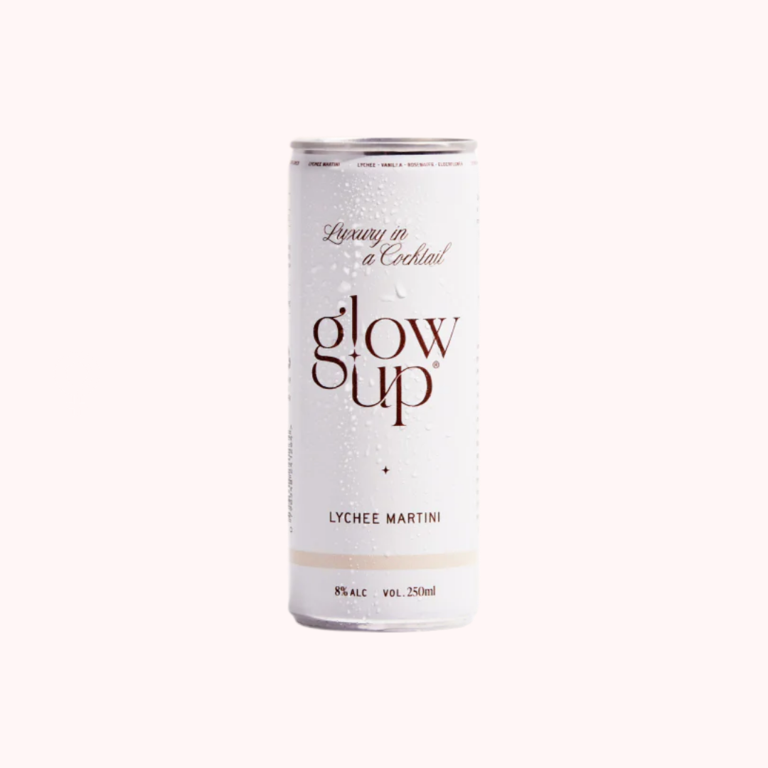 Glow Up - Canned Cocktail - Lychee Martini Cocktail RTD