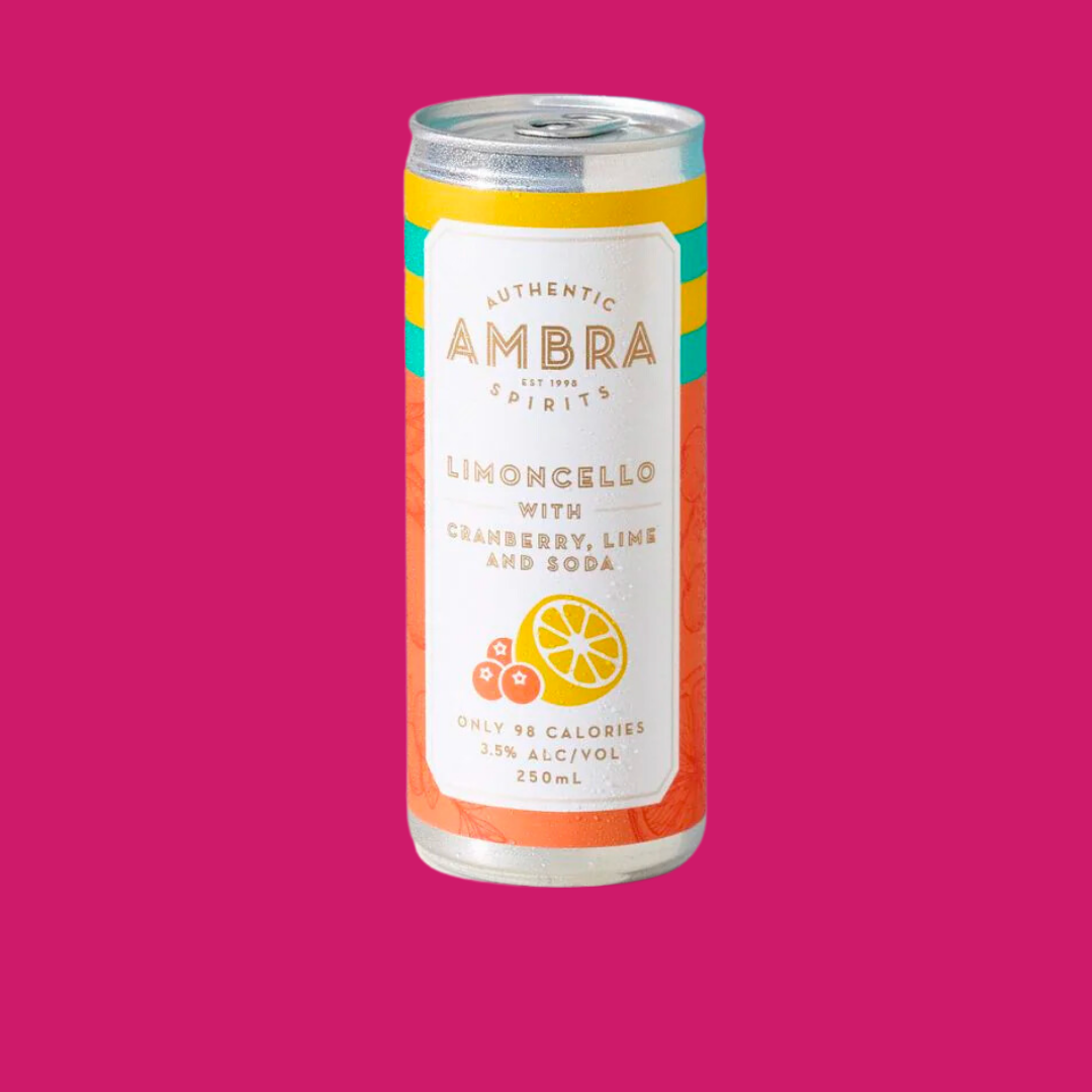 Ambra Spirits - Limoncello with Cranberry, Lime & Soda - REH Liquids