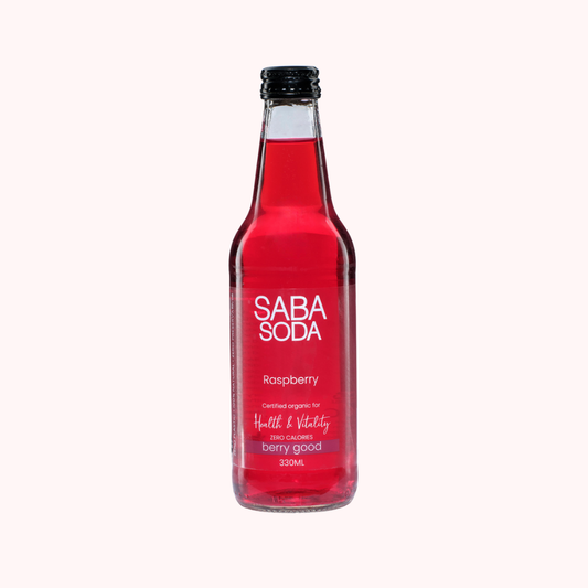 Saba Premium Beverages - Organic Soft Drink Raspberry Soda