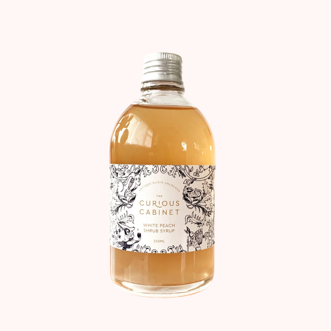 The Curious Cabinet - Shrub Syrup Mixer White Peach