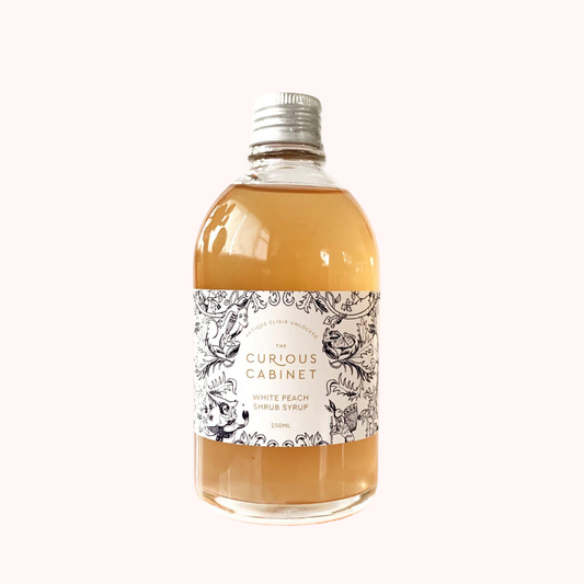 The Curious Cabinet - Shrub Syrup Mixer White Peach